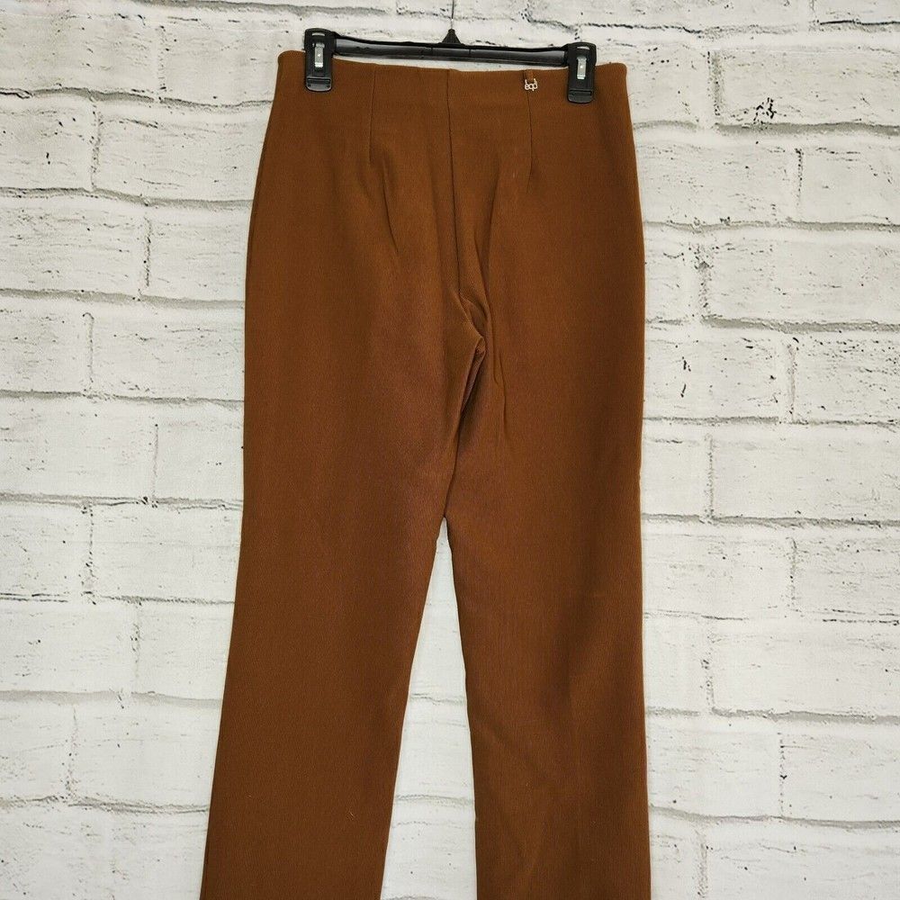 Equestian Designs Santa Barbara Brown Ribbed Straight Leg Stretch Pants Medium